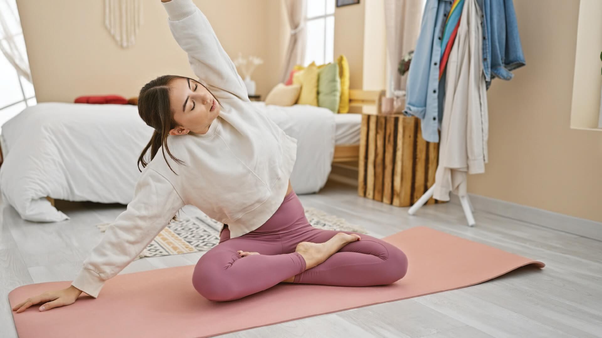 练习瑜伽 practice yoga