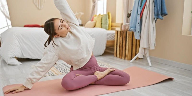 练习瑜伽 practice yoga
